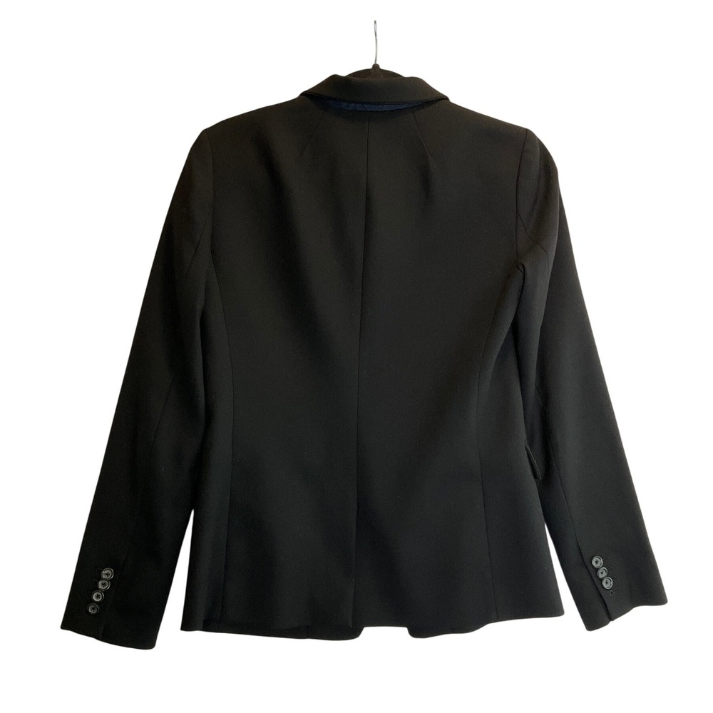 J. Crew Regent Wool Blazer Black Single Button‎ Academia Preppy Old Money 2 - Picture 2 of 8